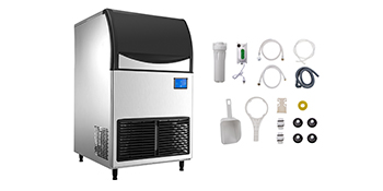 industrial ice machine, stainless steel, 80 kg per 24 hours