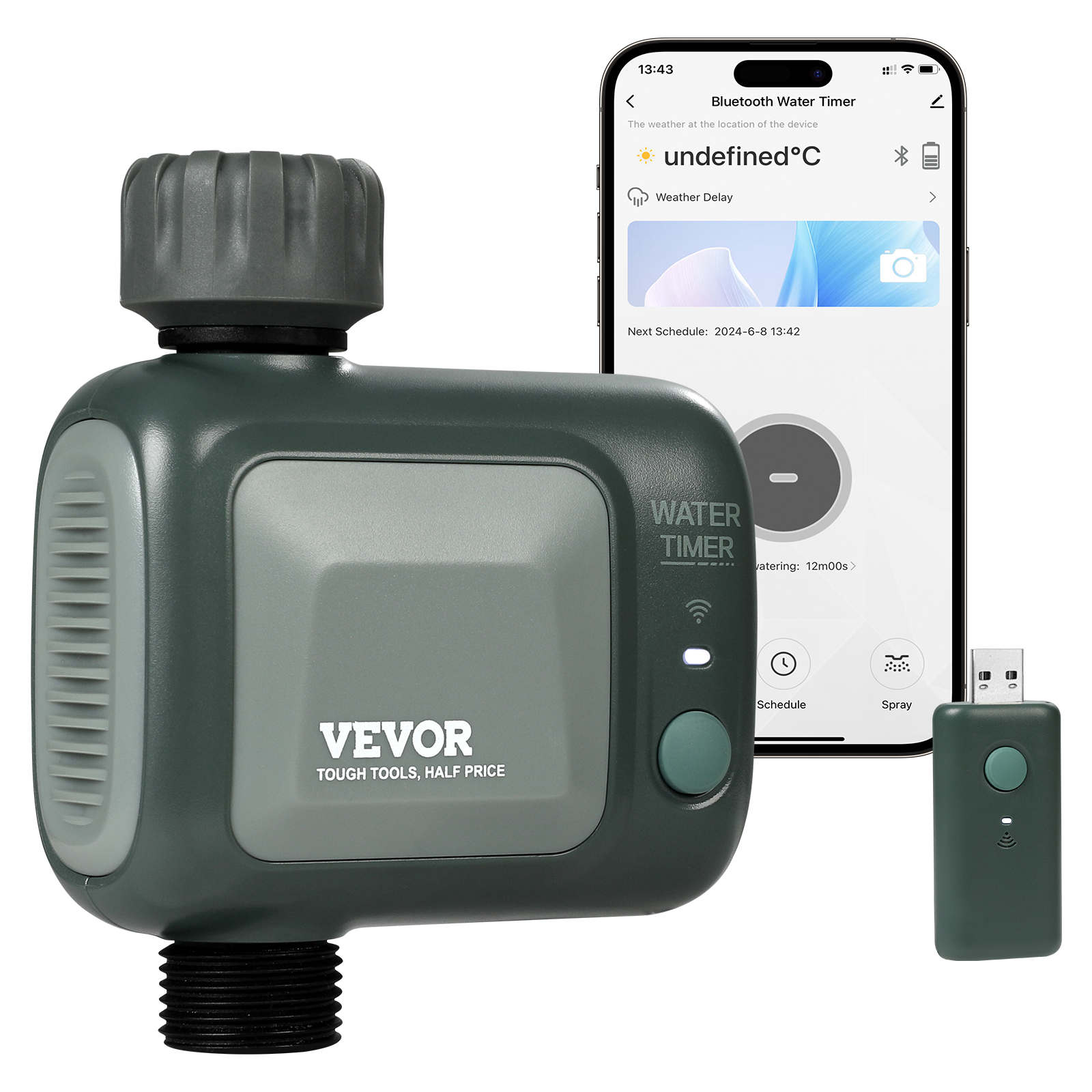 Water Timer 2/1/3 Outlets Hose Sprinkler Timer LCD Screen/Bluetooth - Picture 15 of 38