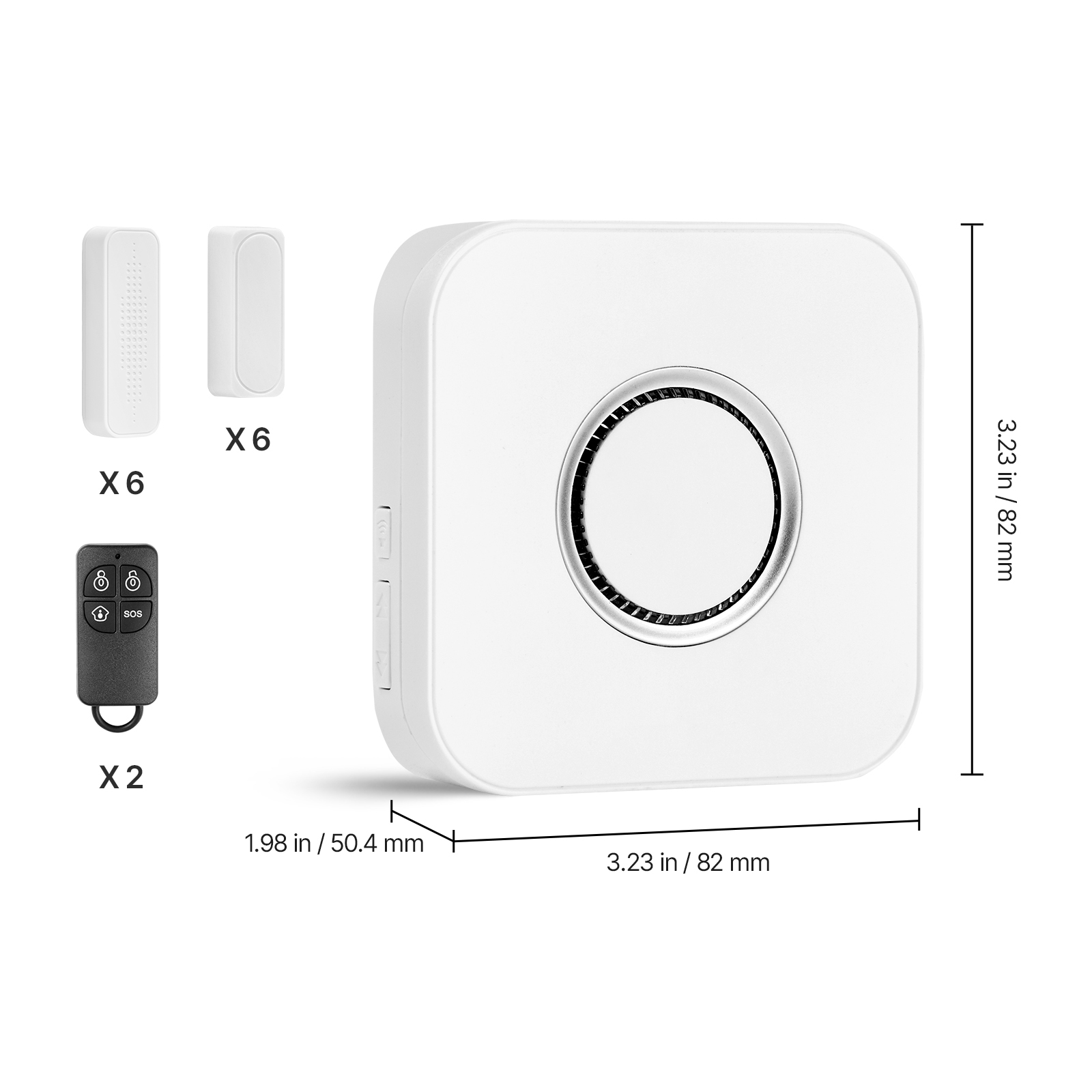 Uimoso Wireless Doorbell System with Video and Contact Sensor Alarm