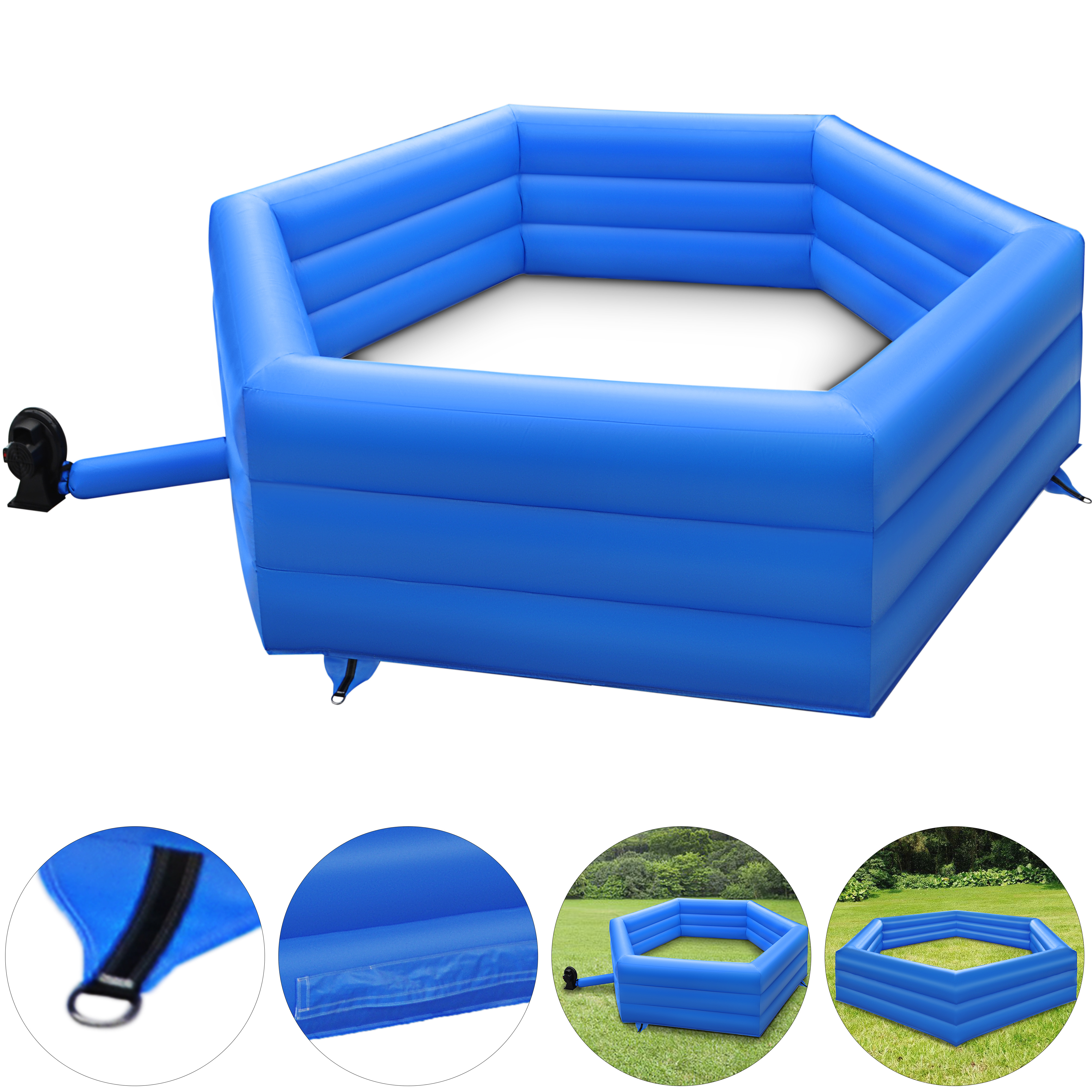 VEVOR Gaga Ball Pit Inflatable 20 ft. Gagaball Court with Electric Air Pump