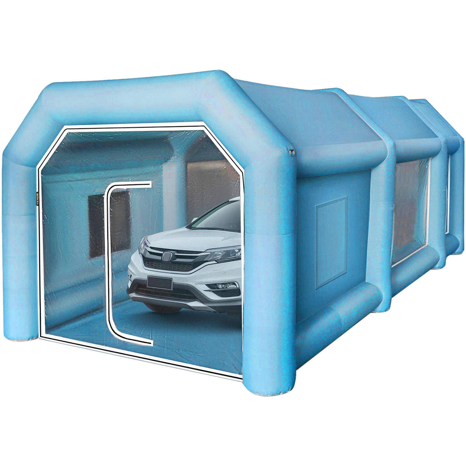 4/6/8/12M Aufblasbare Zelt Auto Lackierkabine Spray Booth Campingzelt Hochstabil - Bild 23 von 62
