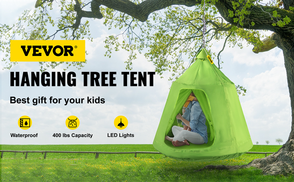 Hanging Tree Tent,HugglePod,Green