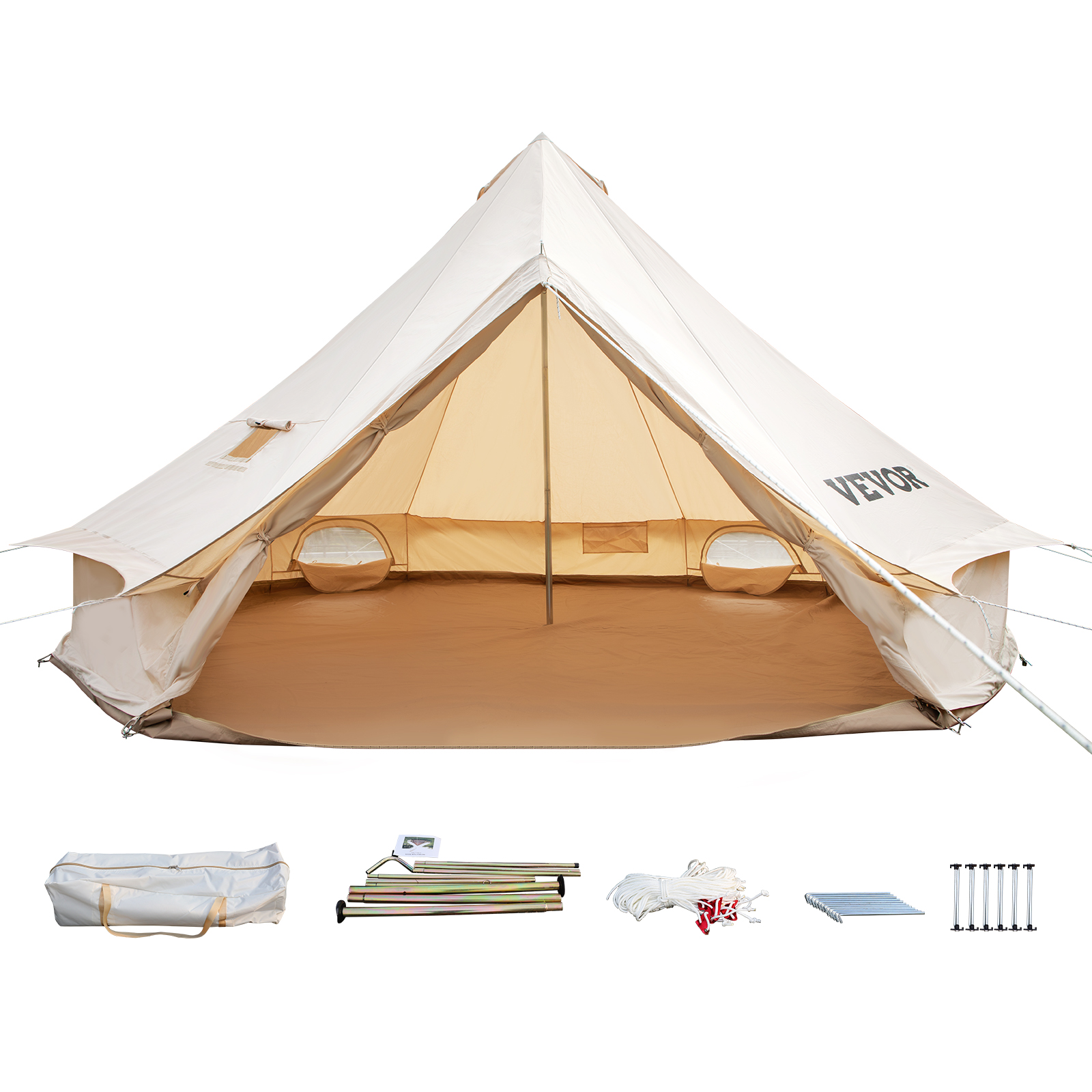 220*200*200cm Camping Net White Mesh Portable Square Foldable
