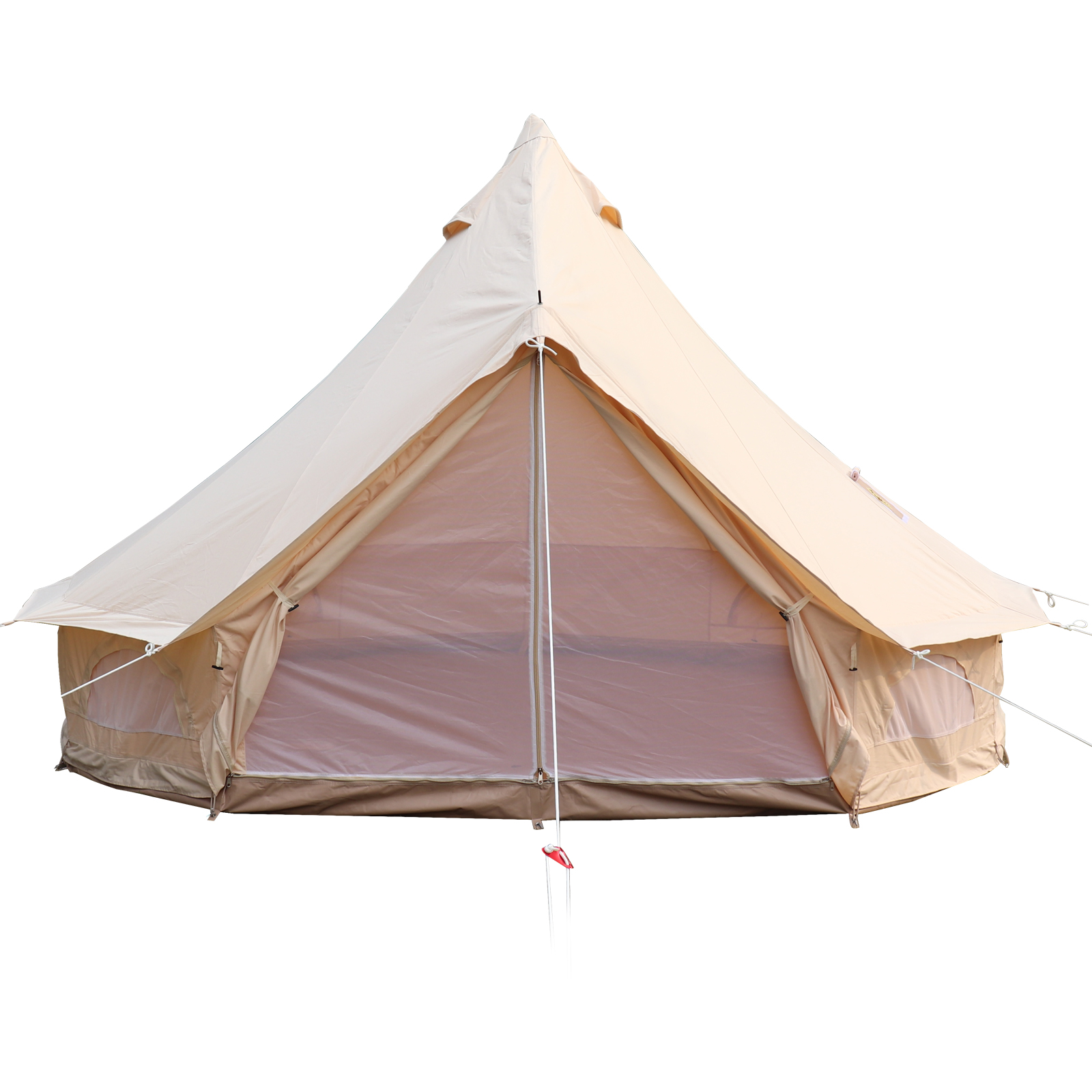 Canvas Bell Tent,6 m Diameter,10-12 Persons