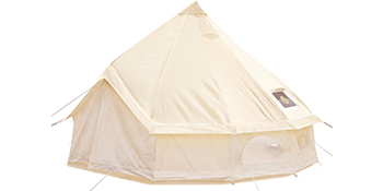 Canvas Bell Tent,6 m Diameter,10-12 Persons
