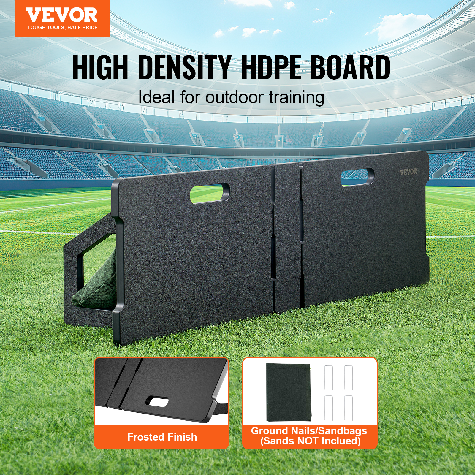 Soccer Rebounder Board/Net 32X12"-7x7' Kick-Back Portable Football Training Gift - Picture 28 of 86