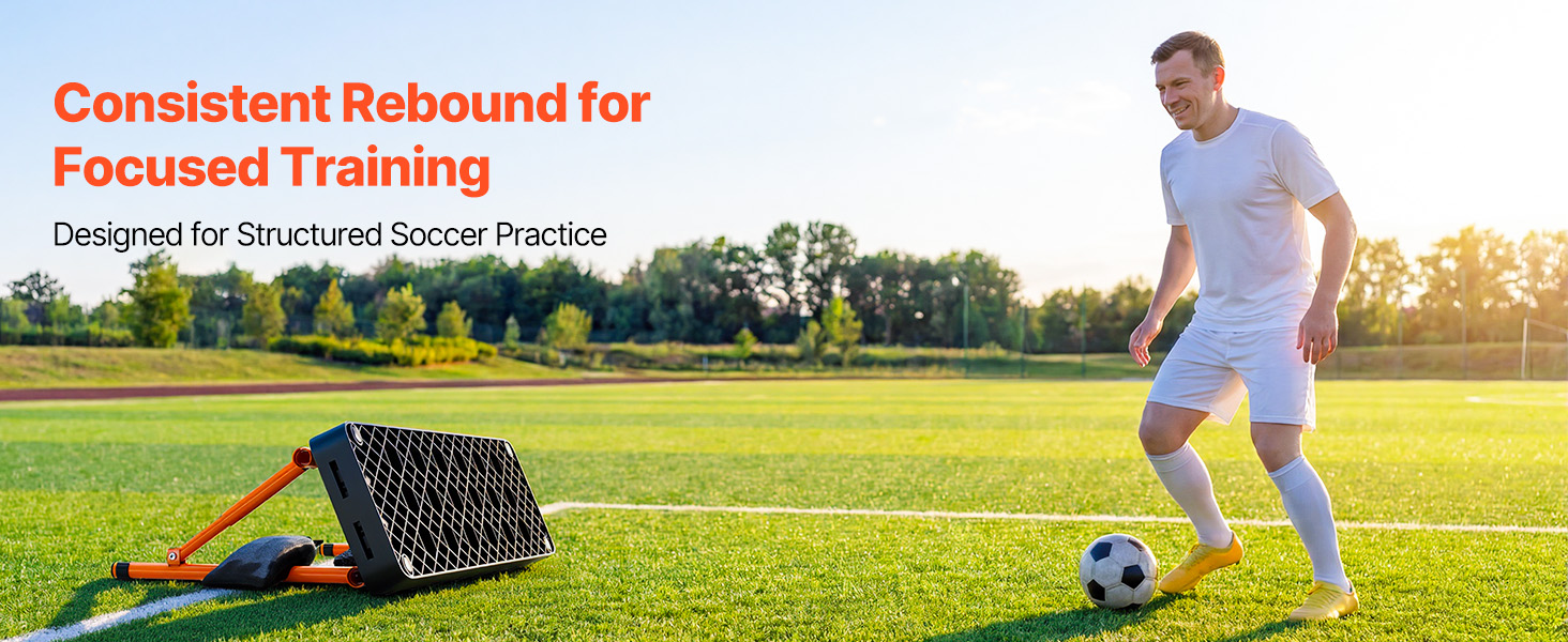 soccer rebounder board angled training