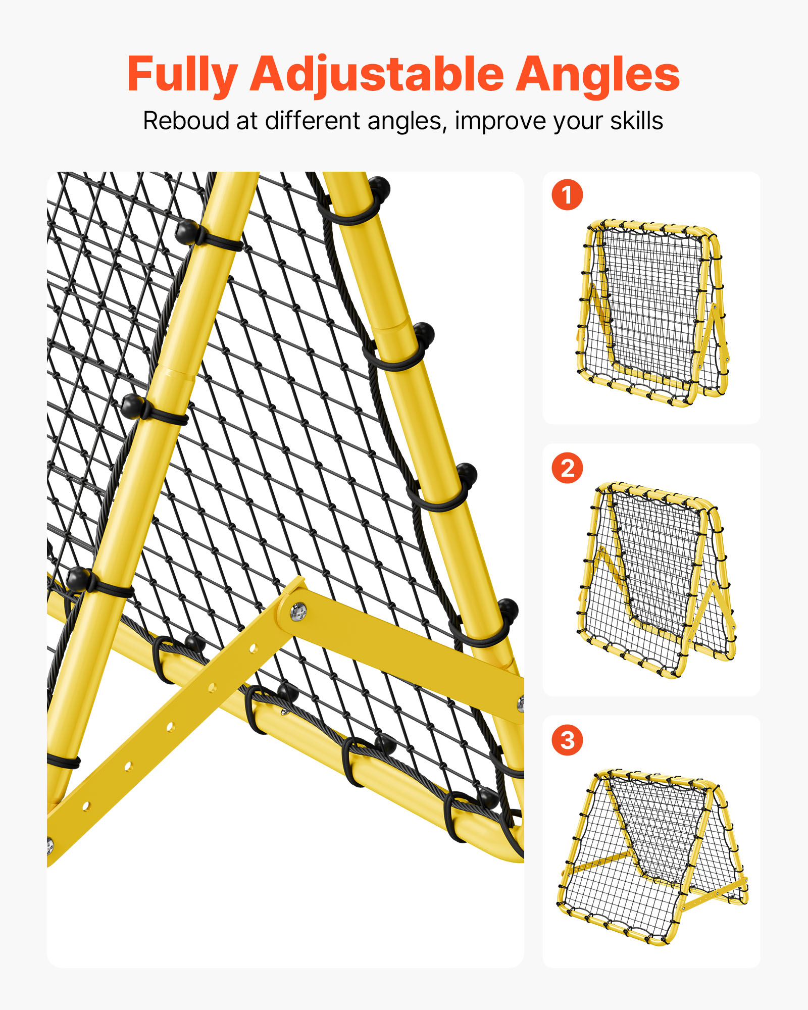 Soccer Rebounder Board/Net 32X12"-7x7' Kick-Back Portable Football Training Gift - Picture 41 of 86