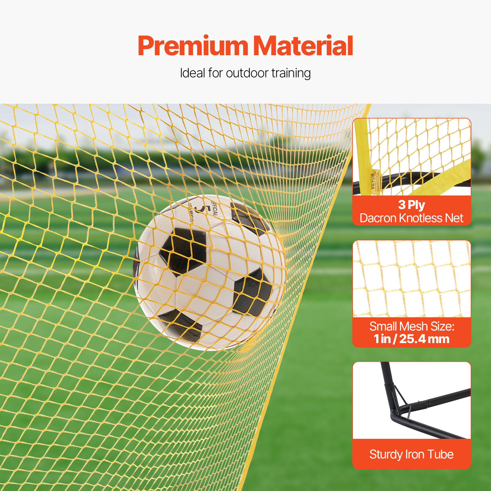 Soccer Rebounder Board/Net 32X12"-7x7' Kick-Back Portable Football Training Gift - Picture 78 of 86