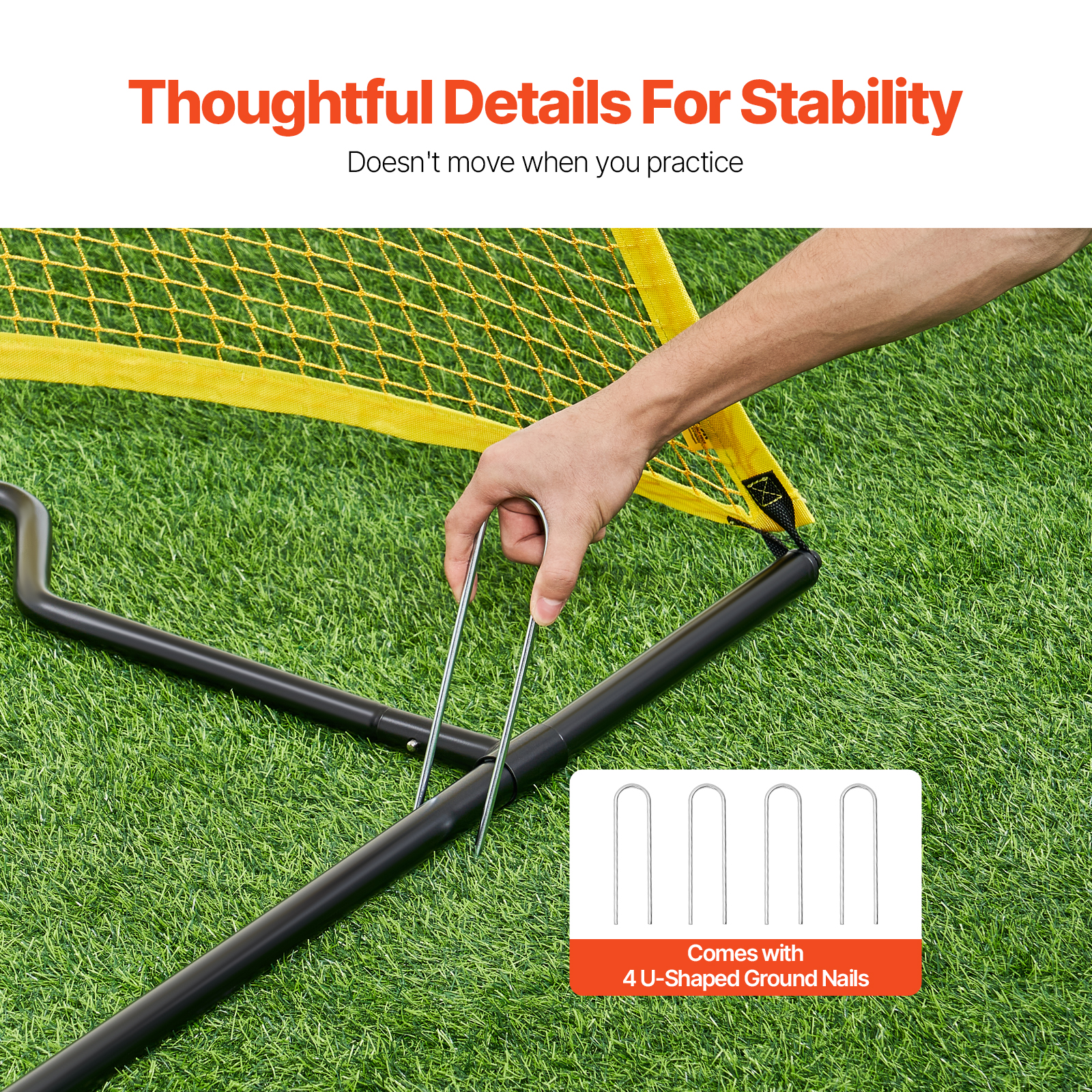 Soccer Rebounder Board/Net 32X12"-7x7' Kick-Back Portable Football Training Gift - Picture 80 of 86