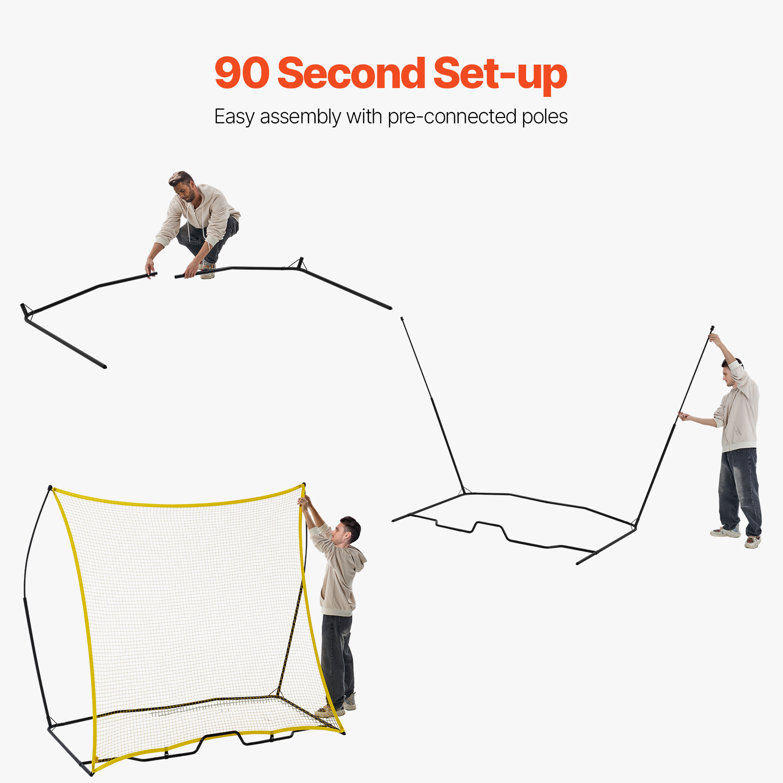 Soccer Rebounder Board/Net 32X12"-7x7' Kick-Back Portable Football Training Gift - Picture 81 of 86