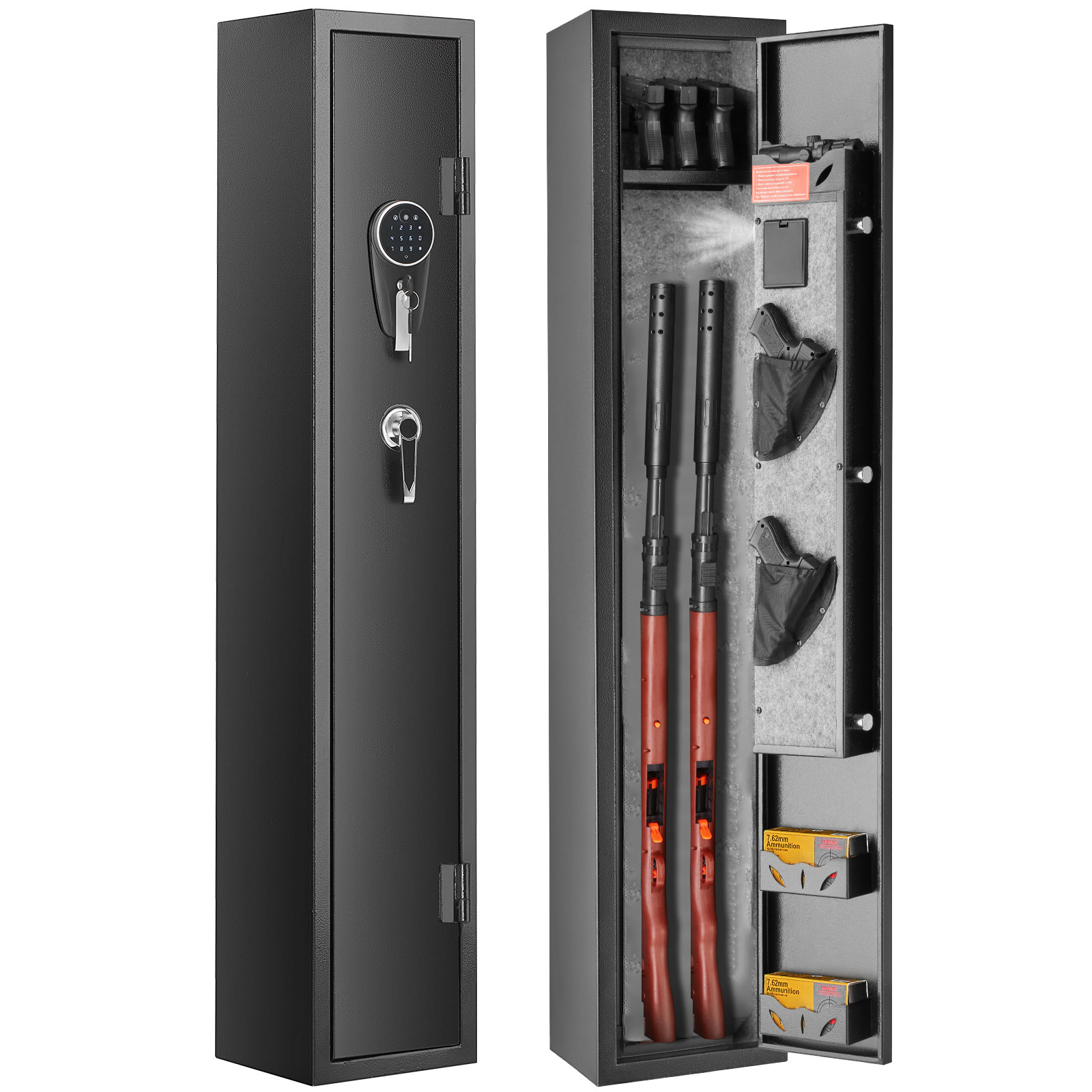 Uimoso Gun Safe Rifle Safe with Digital Keypad & Lock for Rifles and ...