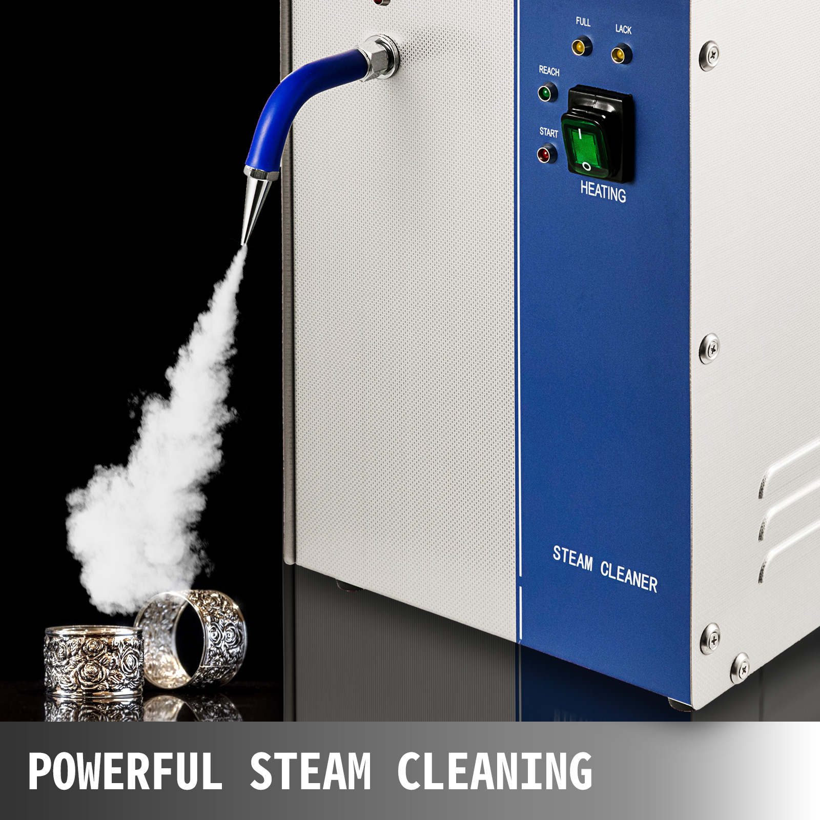 1300W 2L Jewelry Steam Cleaner - Stainless Steel Jewelry Cleaner