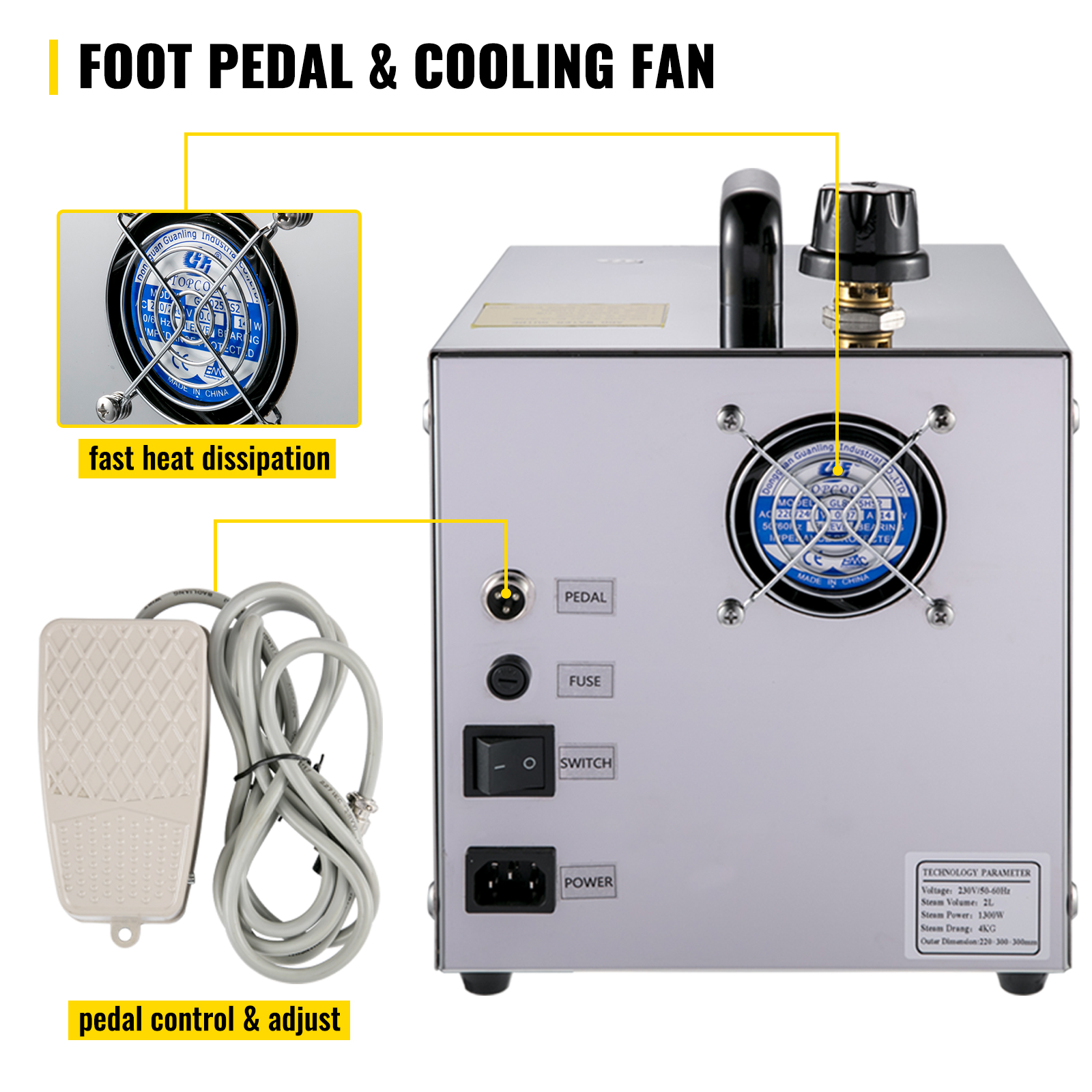 1300W Jewelry Cleaner Steam Cleaning Machine Gold And Silver Stainless  Steel 2L Silver & Gold Steam Cleaner Goldsmith Equipment For Gold Sliver