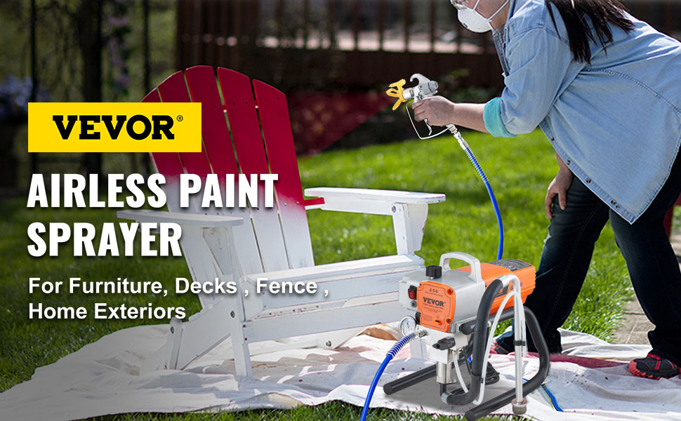 VEVOR Airless Paint Spray Hose Kit, 50 Ft. 3600 Psi High Pressure Fiber Tube With 8 In. Extension Rod Pole, Including 517 Tip PQYCLS5030CMWMXP3V0 - The Home Depot