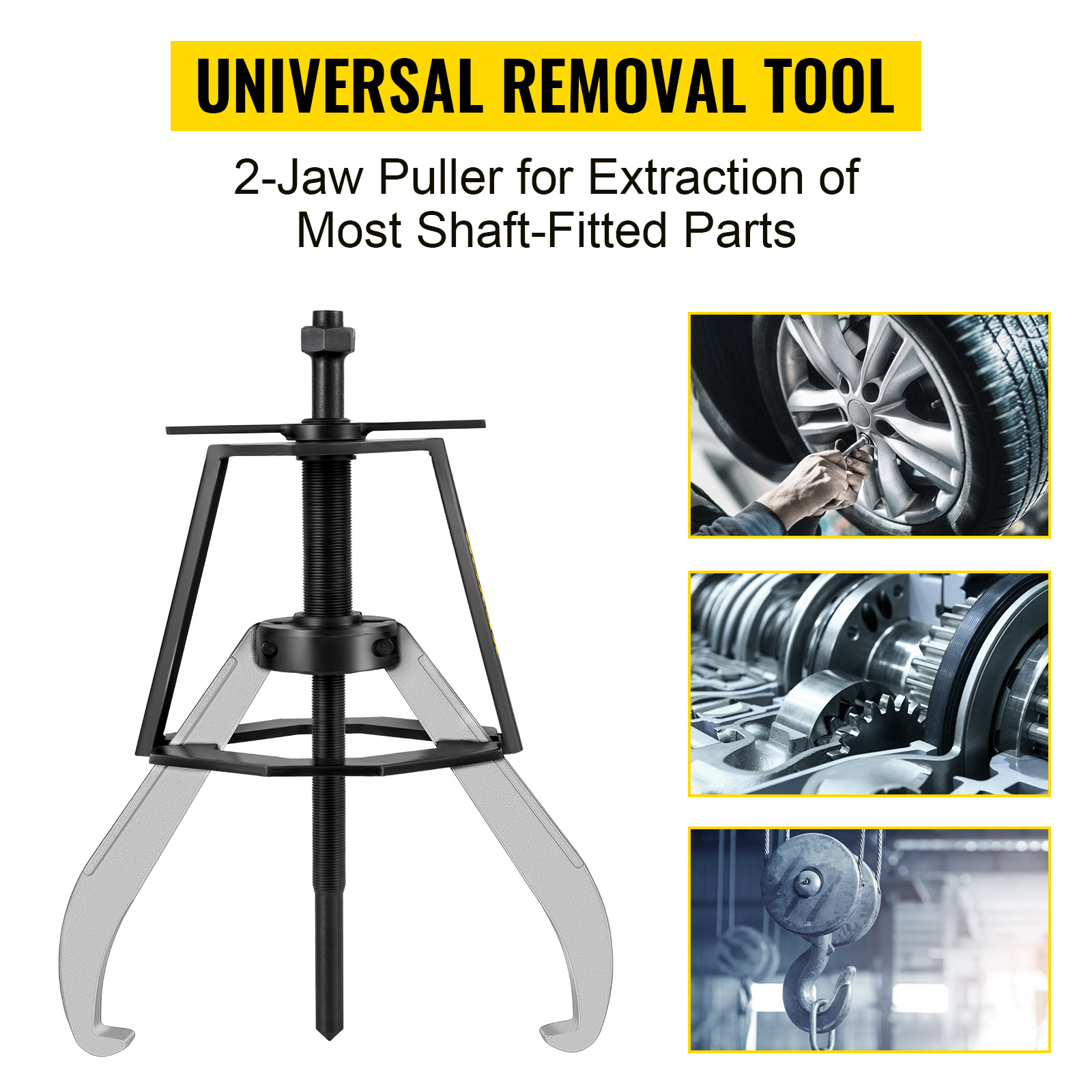 VEVOR Gear Puller 2 Jaw Puller, 12 Ton/26448 LBS Capacity Manual Puller