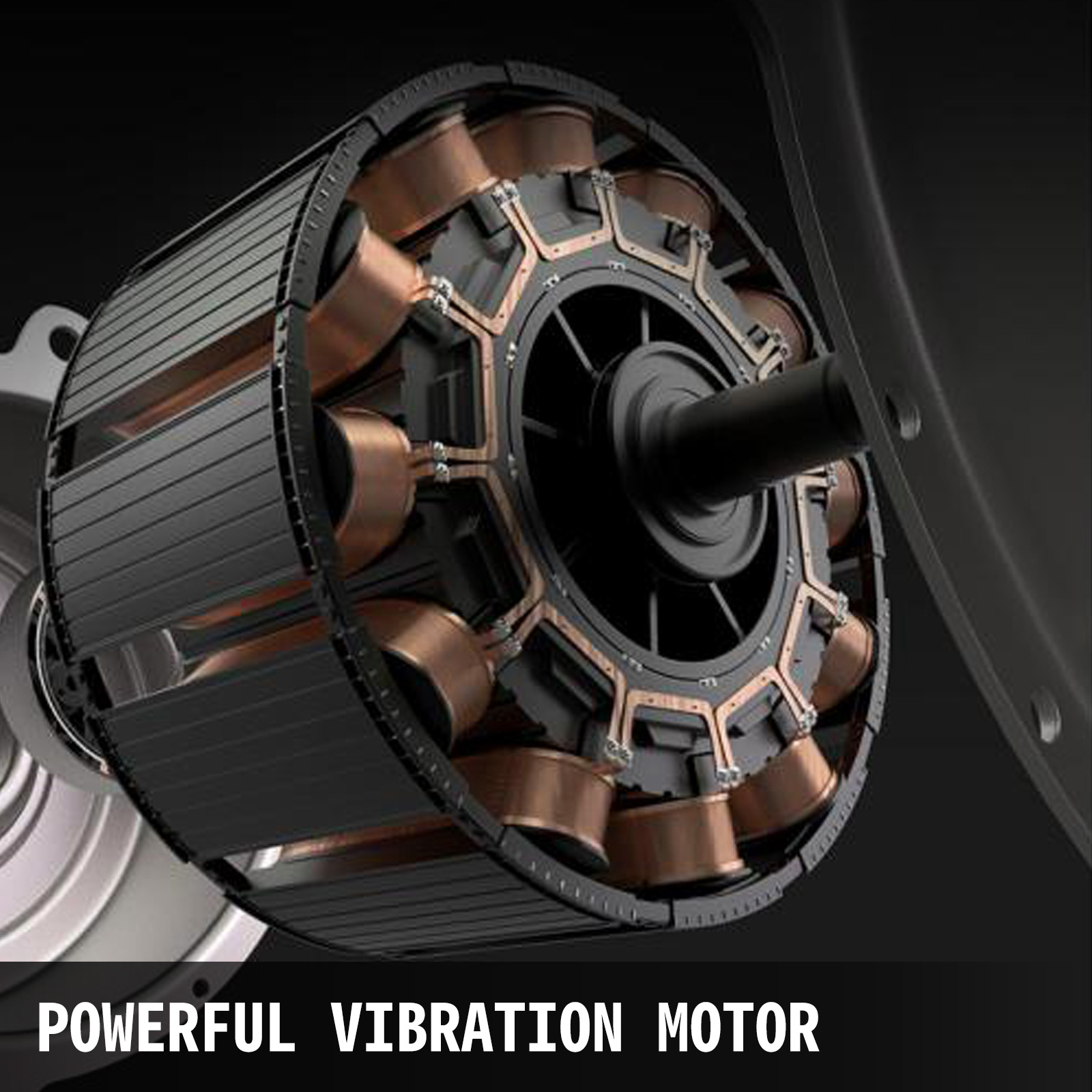 powerful vibration motor in VEVOR automatic sieve shaker with metallic components.