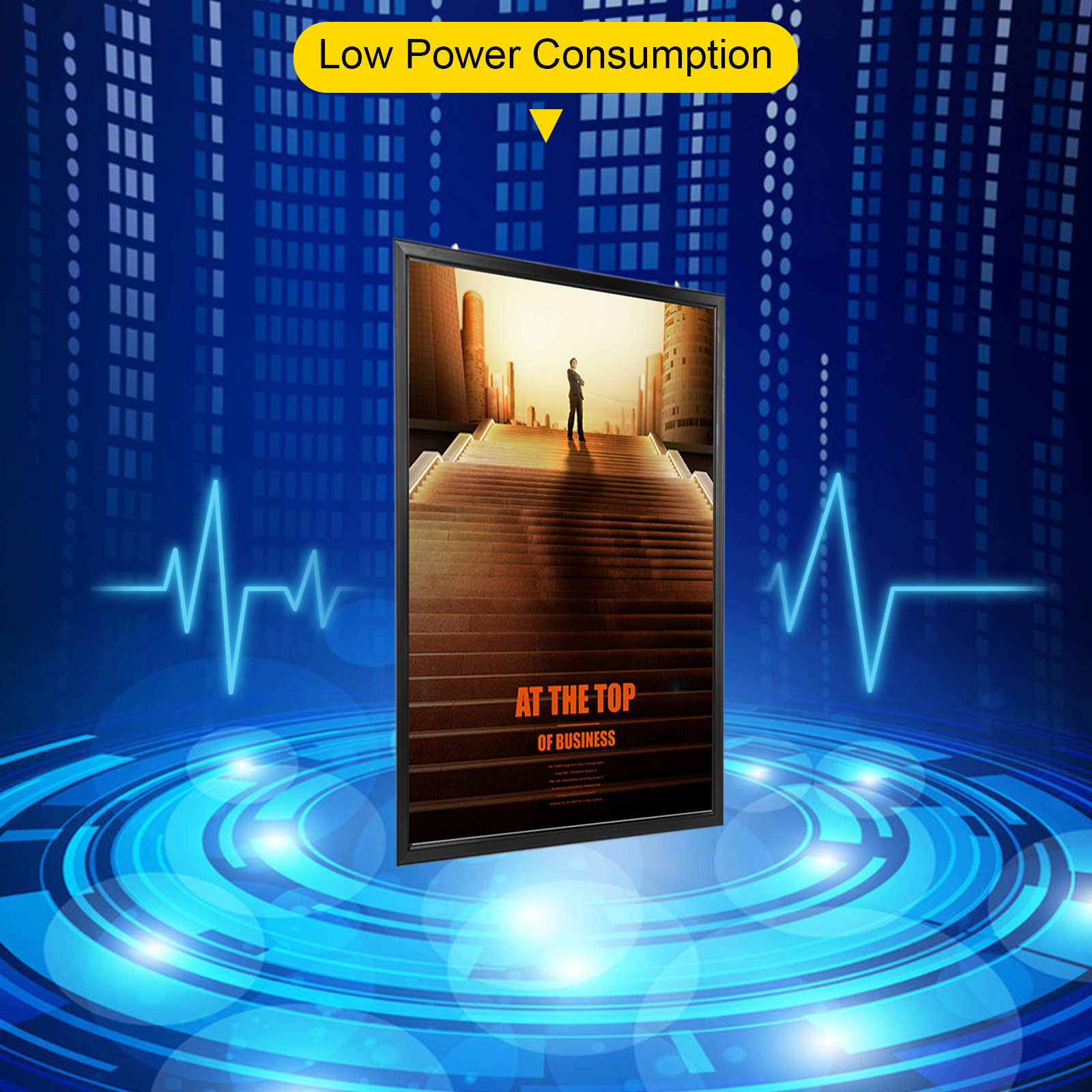 led light box movie poster display