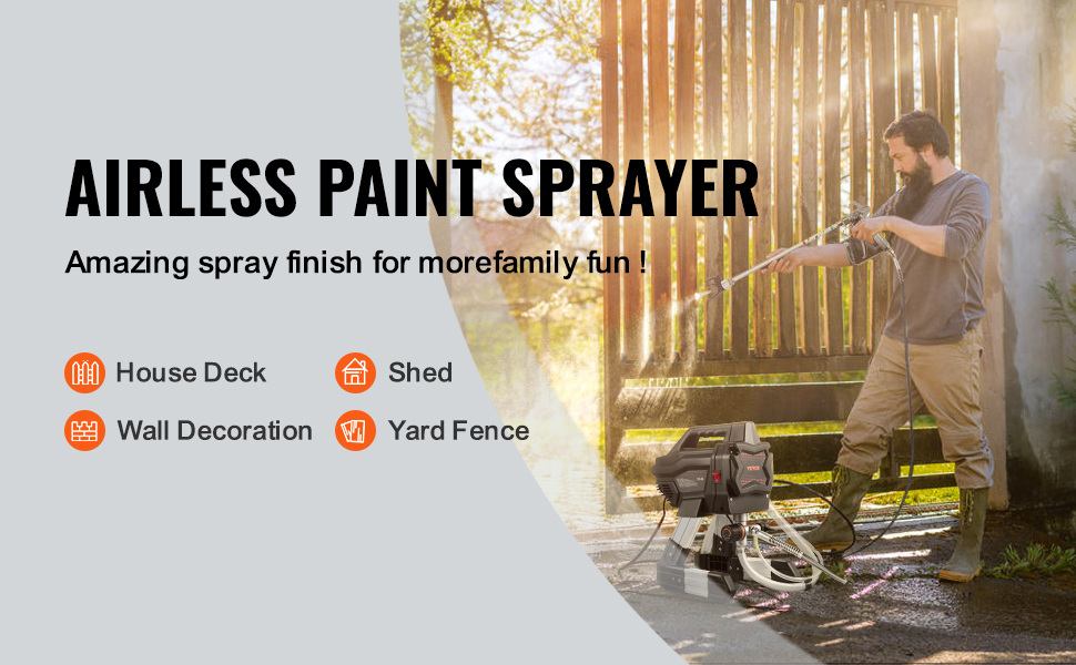 Home Interior and Exterior,Commercial Paint Sprayer,High Pressure Airless Sprayer