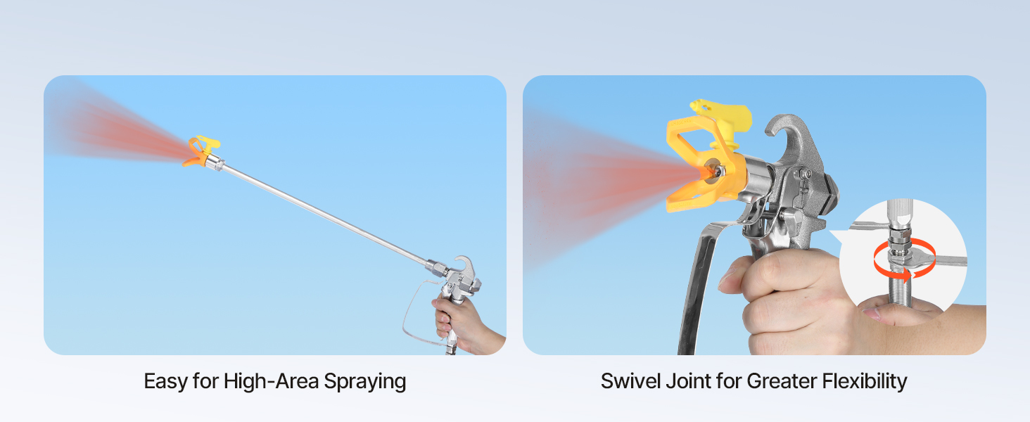 Airless Farbspritzgerät 900W 3300PSI Sprühgerät 1,78L/min Profi Set Airless Paint Sprayer A100 1.19w