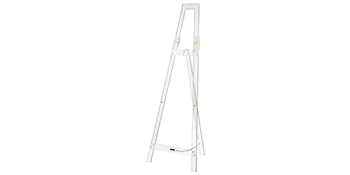 Azar Displays 515900 Clear Acrylic Adjustable Easel Stand for Floor with  Folding Design
