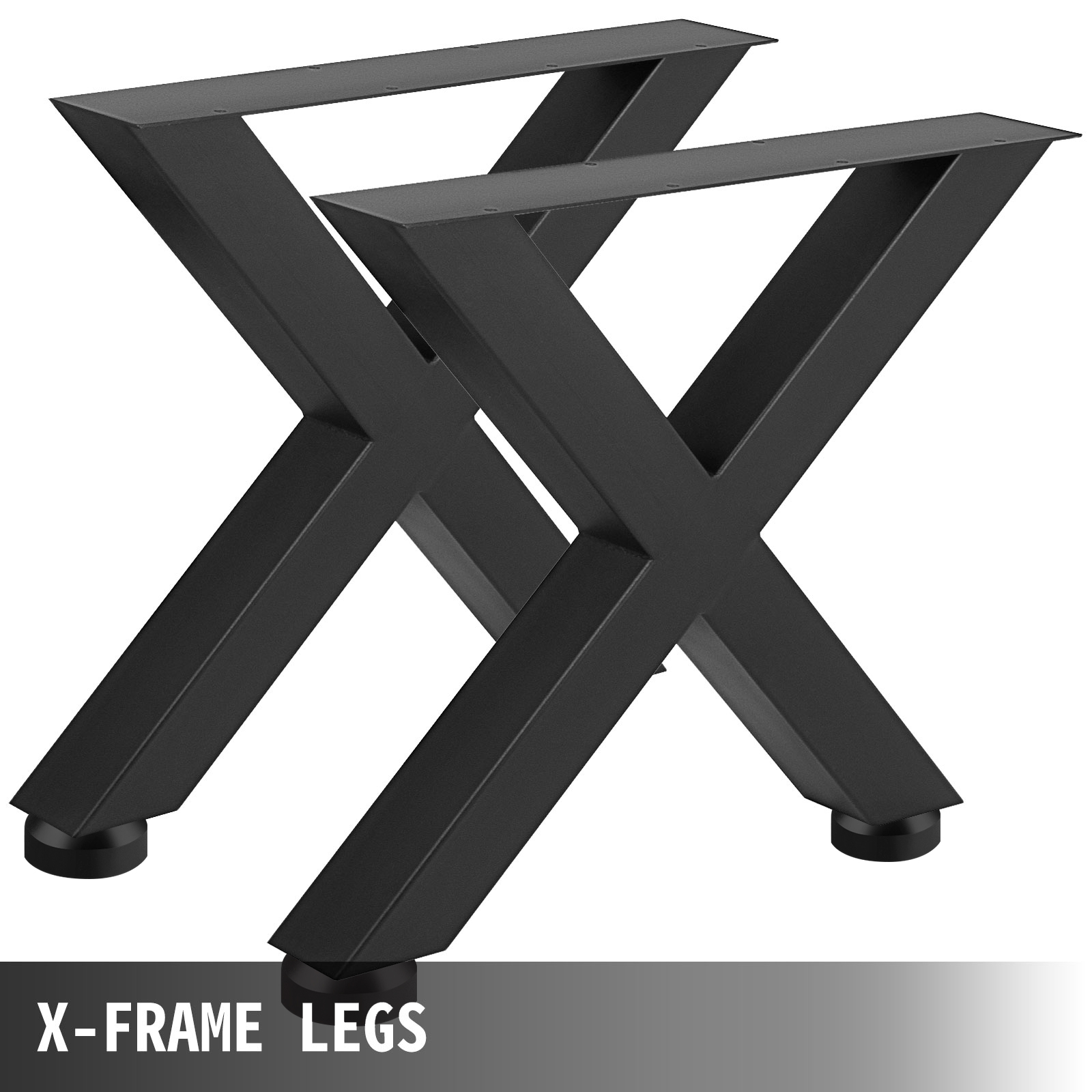 Patas de mesa de metal, Patas de mesa industriales, patas de mesa X shape,  SET de 2 -  México