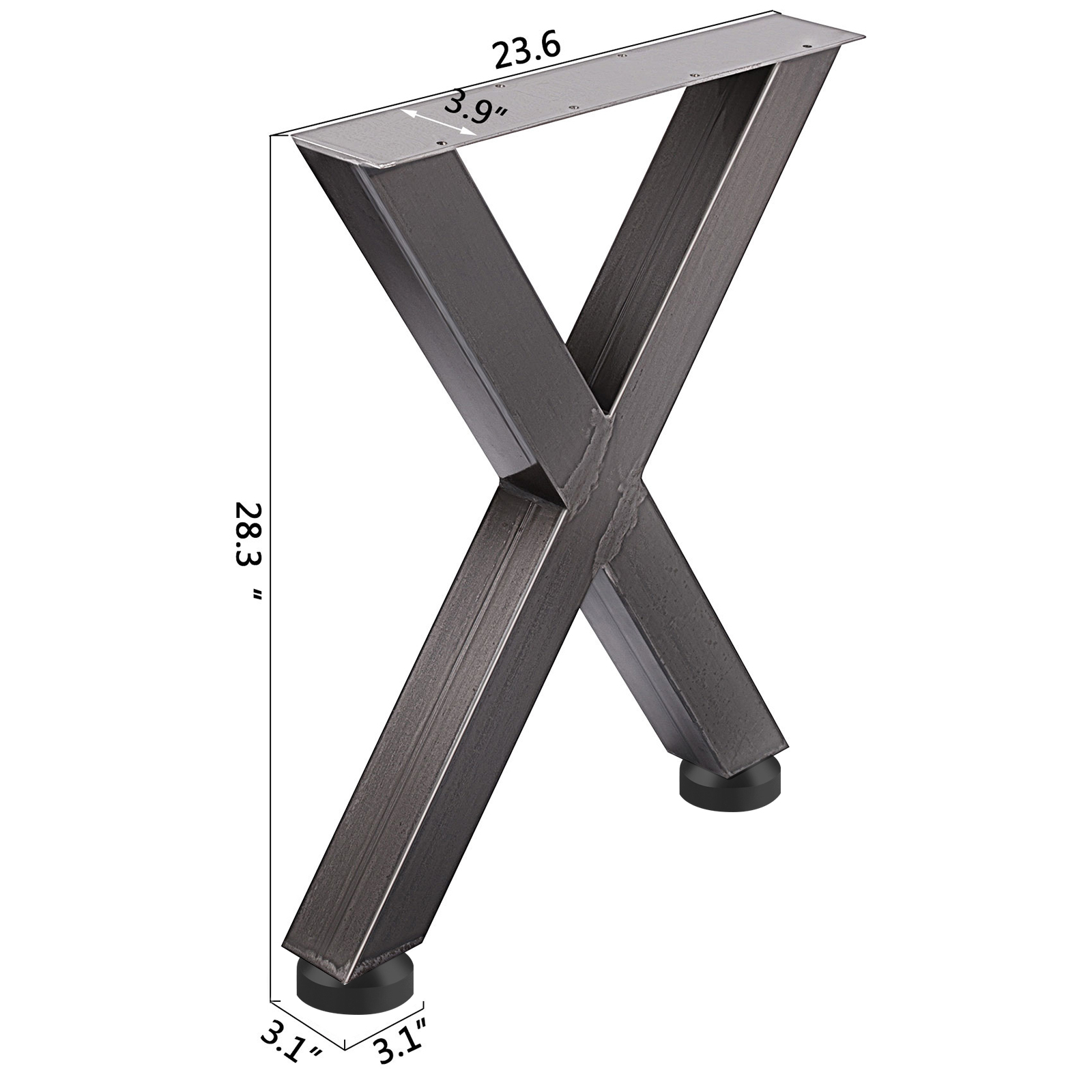  Patas de mesa de metal, patas de escritorio de metal  resistente, patas de mesa negras industriales de 28 pulgadas de altura,  patas de mesa de comedor, patas de mesa modernas 