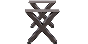VEVOR ножки стола 720 x 600 мм X-Frame, каркас стола 28 x 24 дюйма направляющие стола из нержавеющей стали черные легкая сборка, ножки стола металлические черные аксессуары для стола для обеденного стола стол журнальный столик