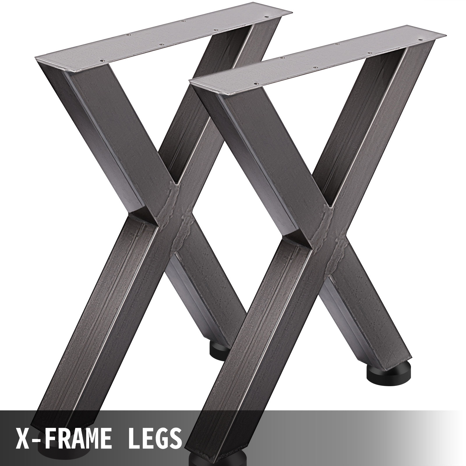 VEVOR ножки стола 720 x 600 мм X-Frame, каркас стола 28 x 24 дюйма направляющие стола из нержавеющей стали черные легкая сборка, ножки стола металлические черные аксессуары для стола для обеденного стола стол журнальный столик
