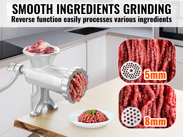 Heavy Duty Meat Mincer Grinder Manual Hand Operated Kitchen Beef Sausage  Maker