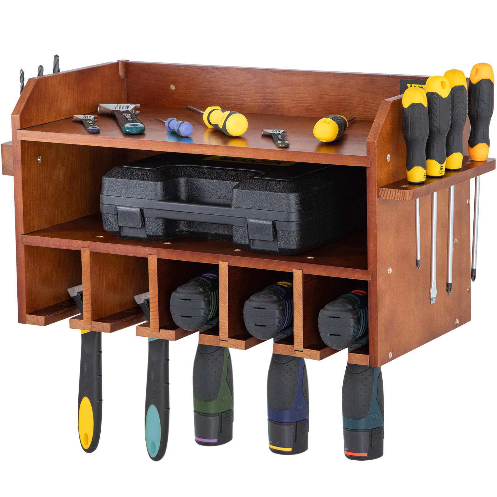 Organizador de herramientas eléctricas, organización de garaje y  almacenamiento de taladro, soporte de pared resistente y duradero, práctico  estante