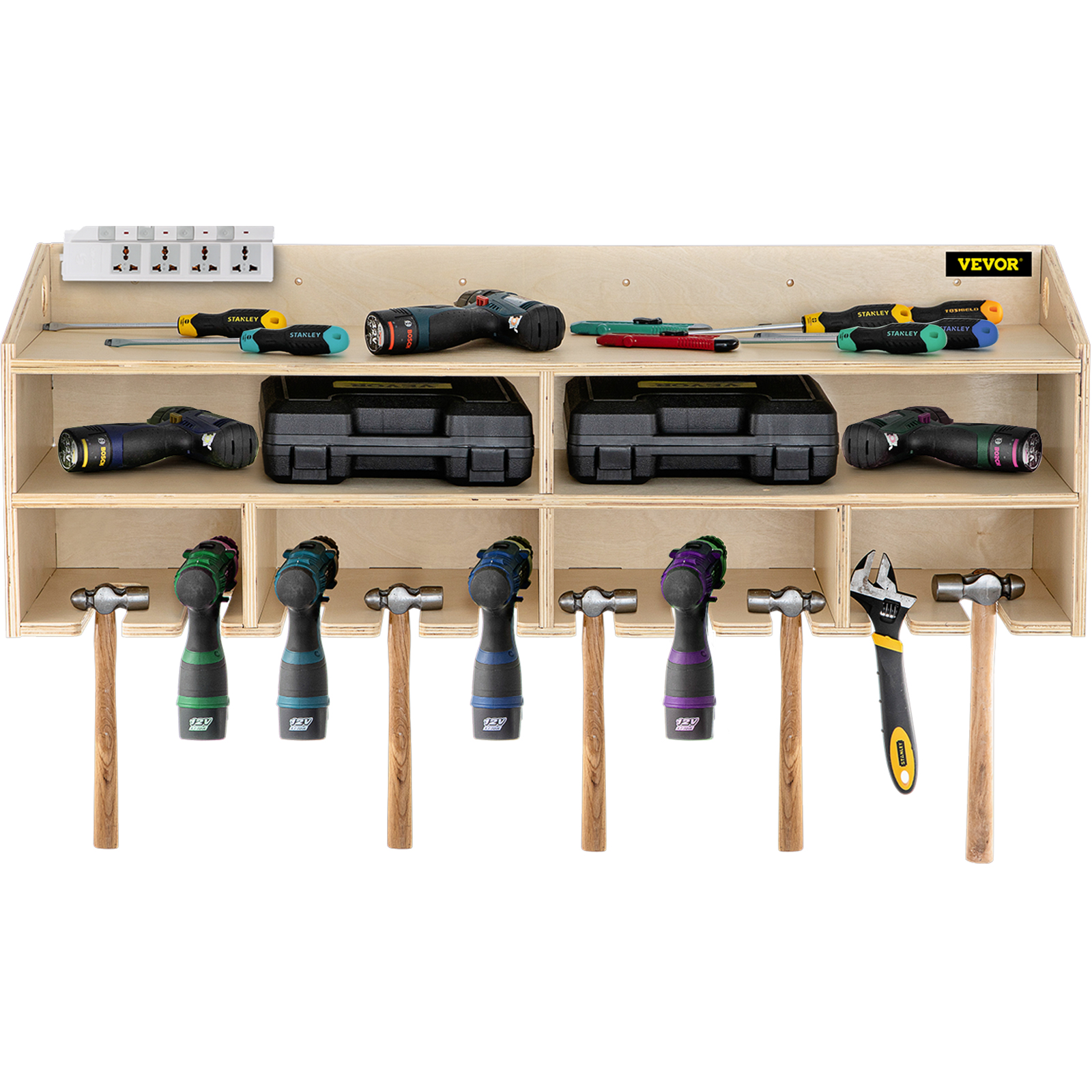 Estante de herramientas eléctricas, soporte de taladro eléctrico,  organizador de montaje en pared, herramienta de llave, destornillador de  taller, estante de almacenamiento de energía, accesorios - AliExpress