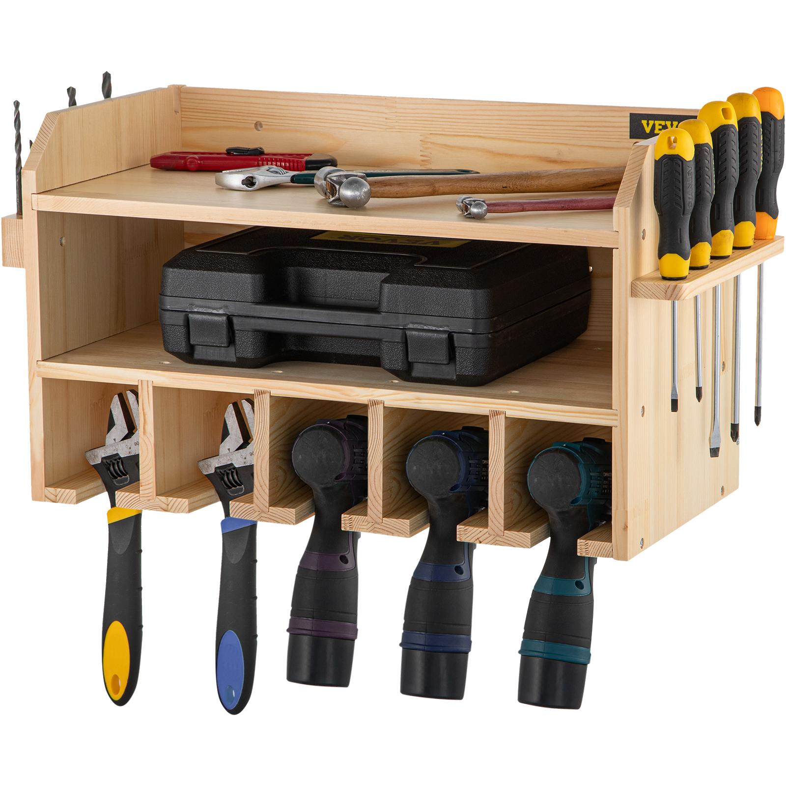 Organizador de herramientas de mano de montaje en pared ABS, juegos de  herramientas manuales profesionales, tablero colgante de hardware, estante  de