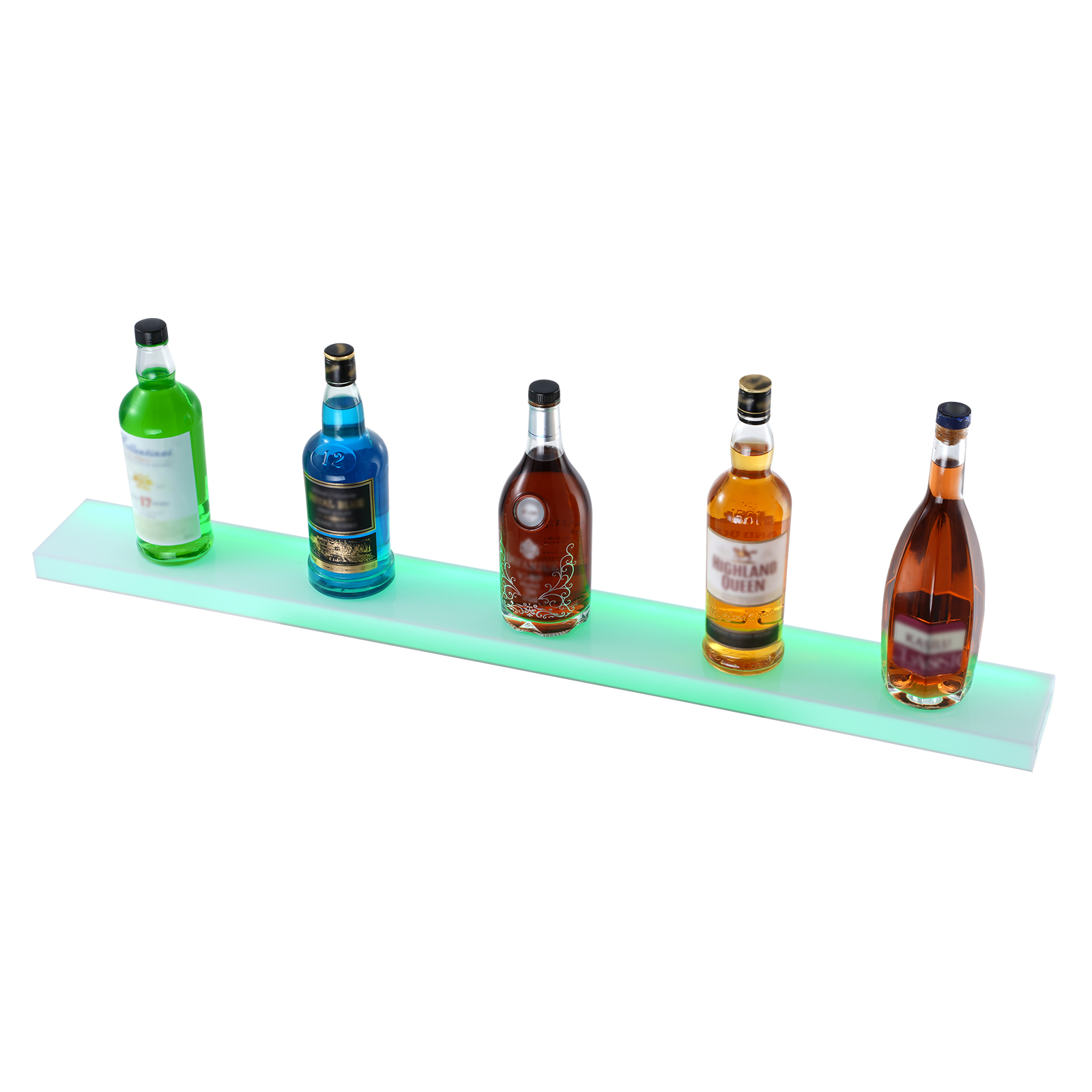 16/48/72"1-4 Steps LED Lighted Liquor Bottle Display Bar Shelf App Control - Picture 36 of 134