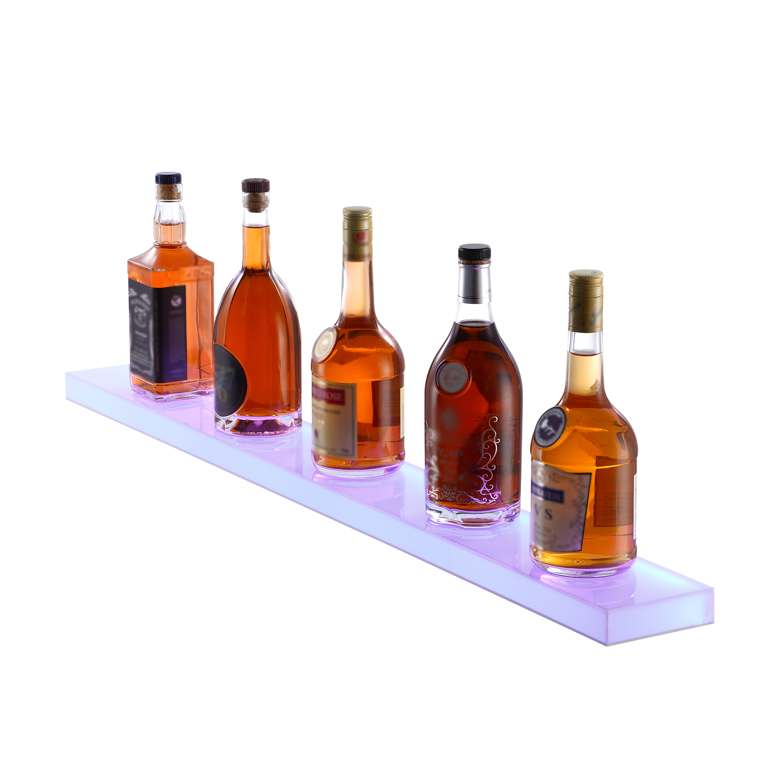 16/48/72"1-4 Steps LED Lighted Liquor Bottle Display Bar Shelf App Control - Picture 38 of 134