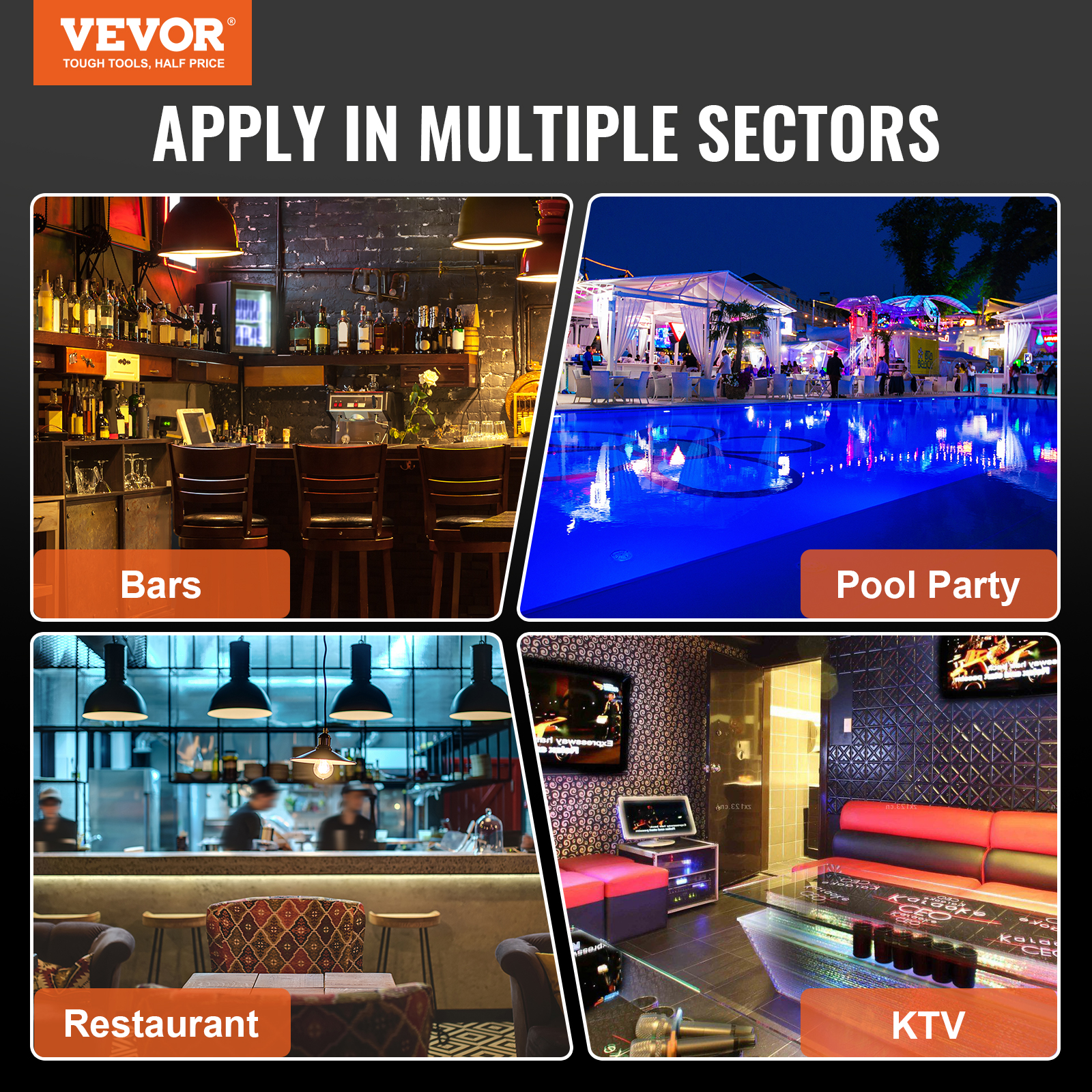 16/48/72"1-4 Steps LED Lighted Liquor Bottle Display Bar Shelf App Control - Picture 21 of 134