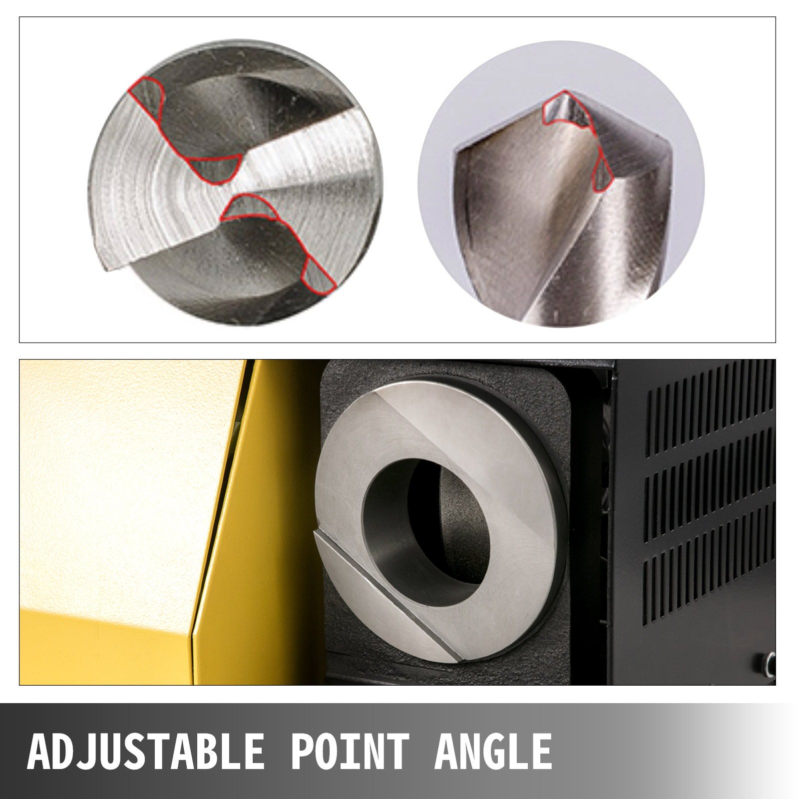 VEVOR Sharpening Grinding Mill Sharpener MR26A Drill Bits End Mill