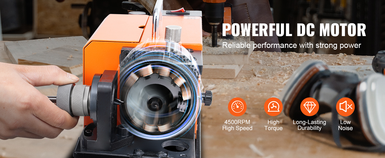 240v Electric Drill Bit Sharpener - Quickly Reshape And Sharpen HSS & SDS Drill Bits (Model CT2914)