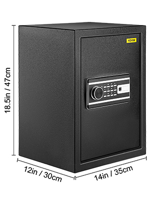 Safe Box,4 Lock Systems,Wall Mounted Design
