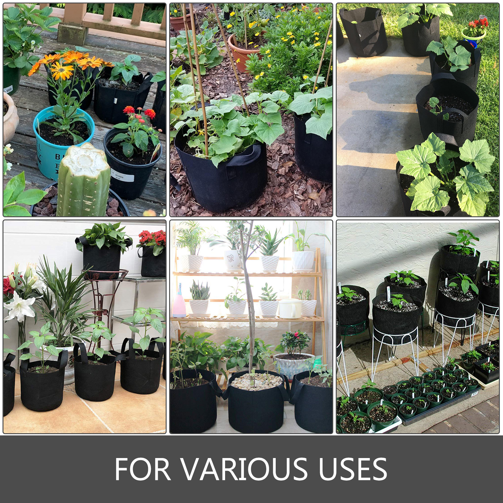 2 Pack!! 10 Gallon Premium Vegetable Grow Bags, Garden Vegetables Planter  Aeration Pot Box - Garden Items, Facebook Marketplace