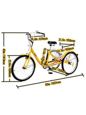  Triciclo plegable de 3 ruedas para adultos de 16 pulgadas,  triciclo de ciclismo con canasta, de una sola velocidad, 3 ruedas, triciclo  de carga para adultos, triciclo de carga para deportes