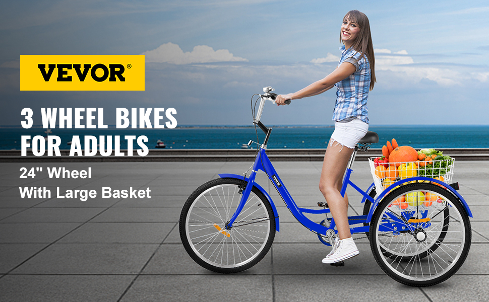  Triciclo para adultos, triciclo para bicicletas de 3 ruedas  para adultos, triciclos para adultos de 1 velocidad, triciclos para adultos  de 16 pulgadas y 3 ruedas, bicicletas de tres ruedas con