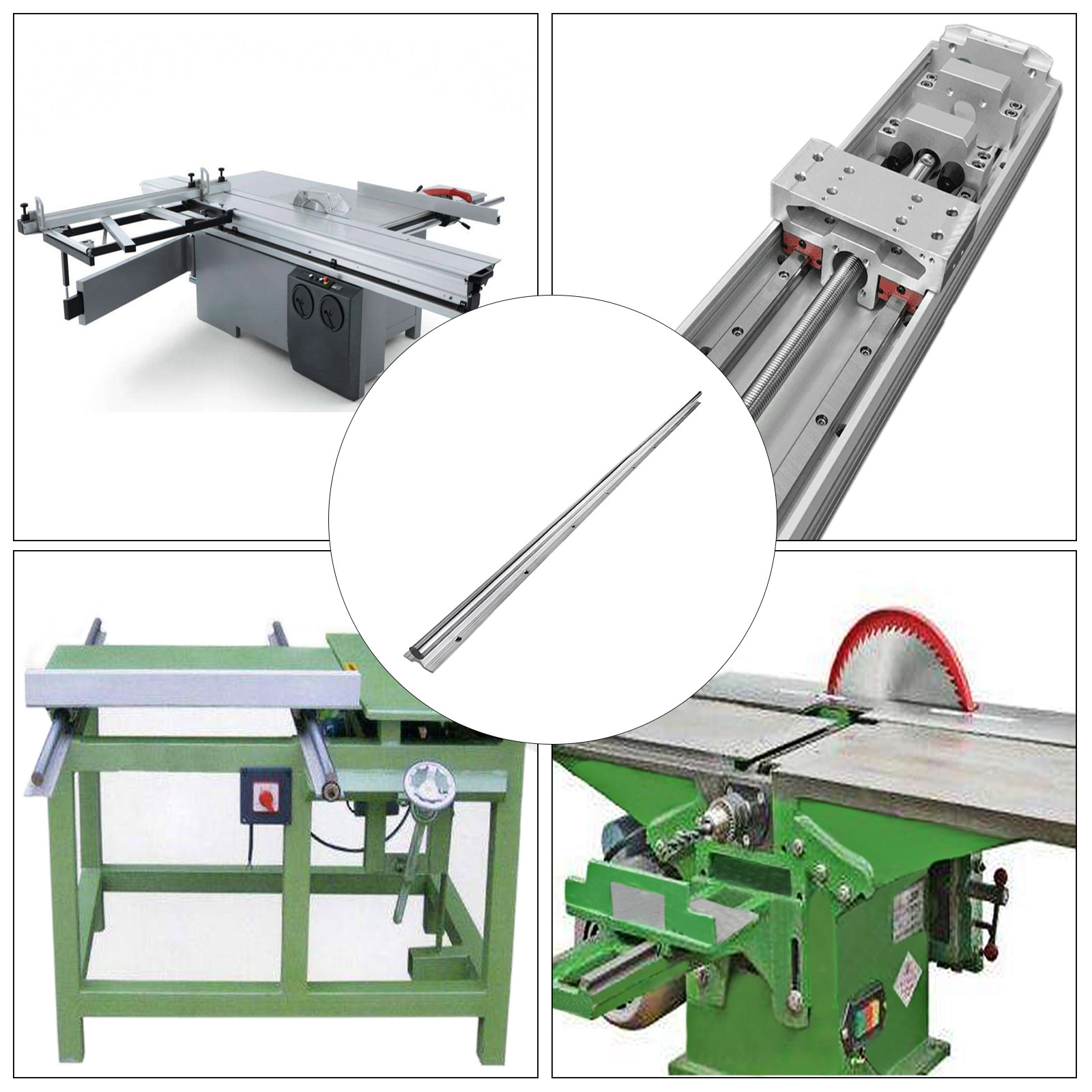 VEVOR Linear Slide Rail Linear Guide SBR201300mm/51" 20mm Diameter CNC