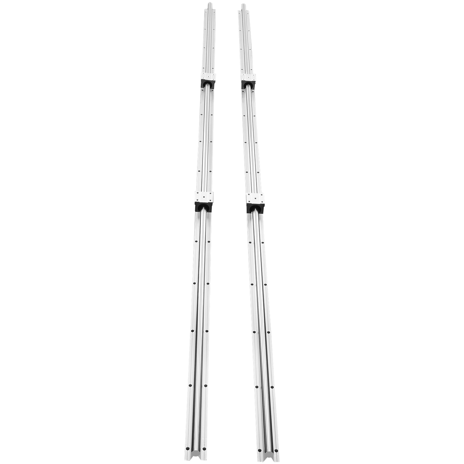 2PCS SBR/SFC Linear Guide Rail Slide Rail 4 PCS Bearing Block Rail Support