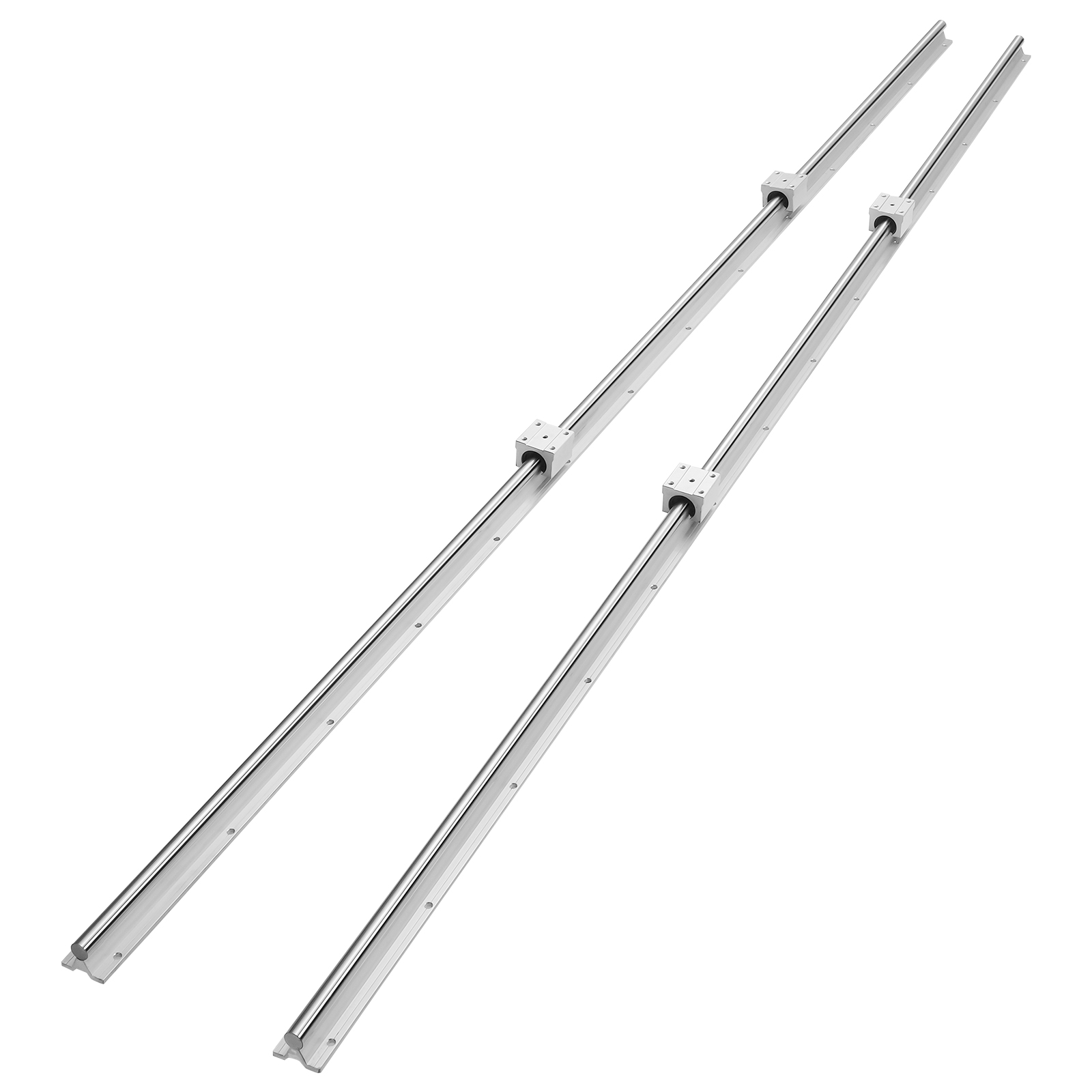 2PCS SBR/SFC Linear Guide Rail Slide Rail 4 PCS Bearing Block Rail Support - Produktbild 8