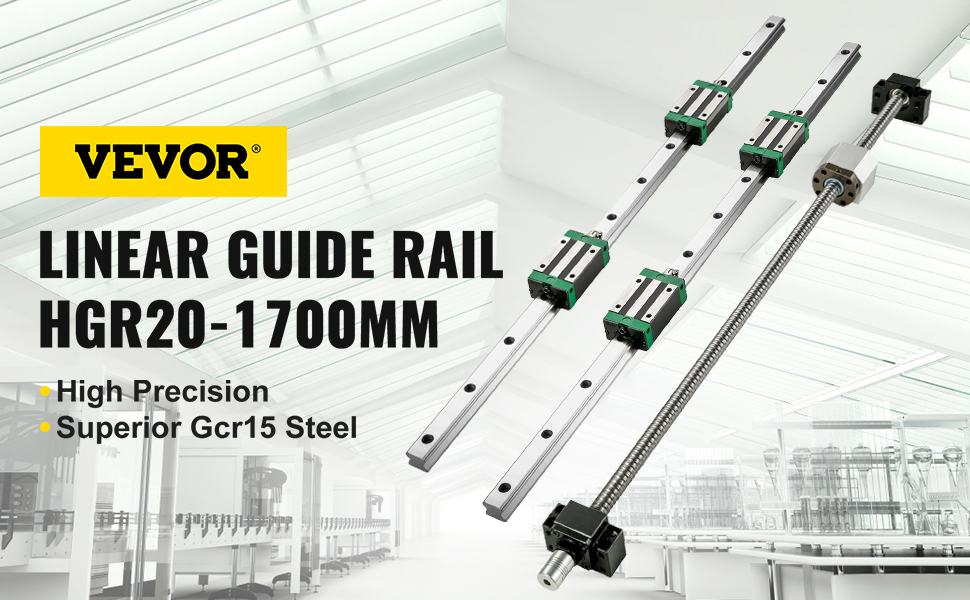 VEVOR VEVOR Guida Di Scorrimento Lineare HGR20-1700mm Per Kit CNC ...