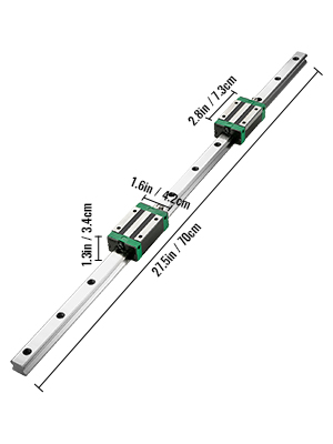 Linear Guide Rail, HGR20-700mm, CNC Kit