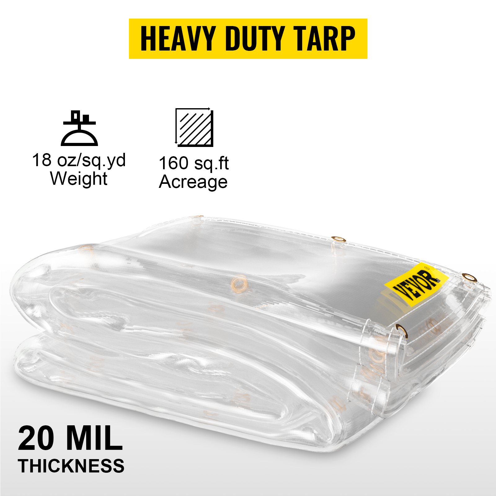 Lonas transparentes a medida PVC grosor 0'65 mm — Planas