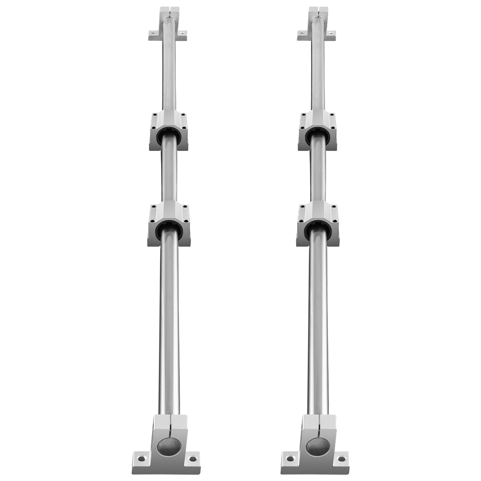 2PCS SBR/SFC Linear Guide Rail Slide Rail 4 PCS Bearing Block Rail Support