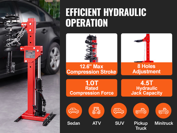 thumbnail image 2 of Heavy-Duty Strut Spring Compressor - 2200 Lbs Capacity For Car & Truck Repair 2 of 9